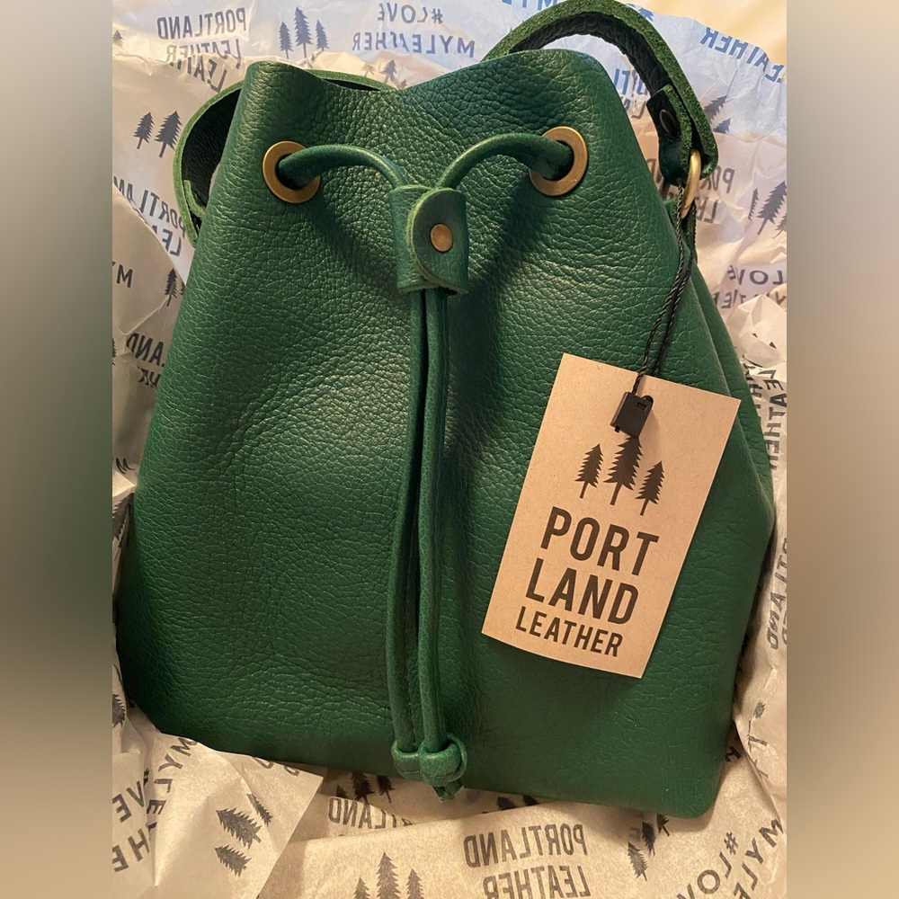 🆕 Portland Leather Goods Small Bucket - Bacalar 💚 - Picture 6 of 13